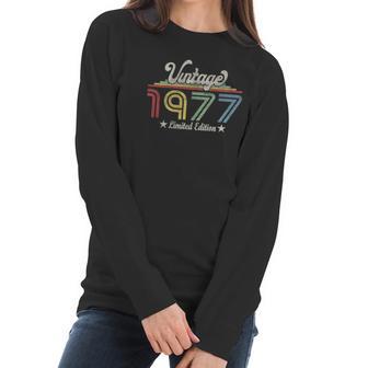 1977 Vintage Limited Edition Born 1977 Gift For Men Women Women Long Sleeve Tshirt | Favorety AU