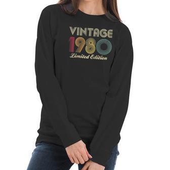 1980 40Th Birthday Gift Vintage Limited Edition Men Women Raglan Baseball Tee Women Long Sleeve Tshirt | Favorety DE