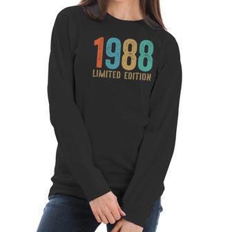 33 Years Old Men Women Limited Edition Birthday Decorations Women Long Sleeve Tshirt | Favorety