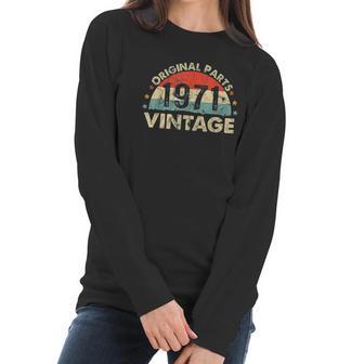 50Th Birthday Gift 1971 Vintage 50 Year Old Women Long Sleeve Tshirt | Favorety UK