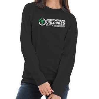 Achievement Unlocked Motherhood Women Long Sleeve Tshirt | Favorety UK