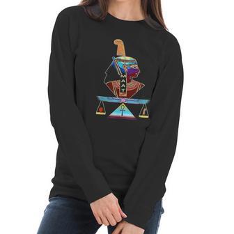 Ancient Egyptian Goddess Maat Women Long Sleeve Tshirt | Favorety CA