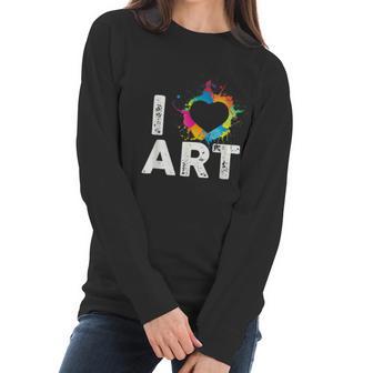 Ars For Teachers I Love Art Artist Women Long Sleeve Tshirt | Favorety DE