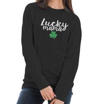 Baby Lucky Mama St Patrick Day Mommy And Me Scoop Women Long Sleeve Tshirt | Favorety DE