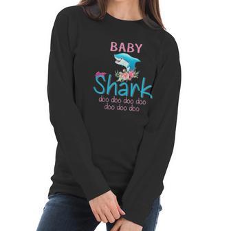 Baby Shark Doo Doo Doo Floral Women Long Sleeve Tshirt | Favorety DE