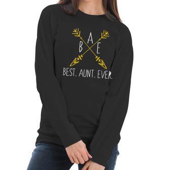 Bae Best Aunt Ever Arrows Logo Women Long Sleeve Tshirt | Favorety CA