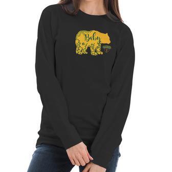 Baylor Bears Baby Bear Floral Apparel Women Long Sleeve Tshirt | Favorety CA