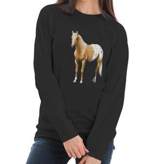 Beautiful Palomino Blanket Appaloosa Horse Lover Women Long Sleeve Tshirt | Favorety DE