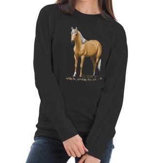 Beautiful Palomino Quarter Horse Women Long Sleeve Tshirt | Favorety