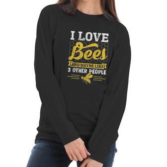 Beekeeper Gift Idea Honey Bee Keeping Farm Gift Women Long Sleeve Tshirt | Favorety DE