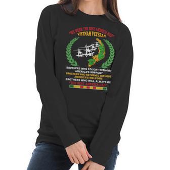 We Were The Best America Had Vietnam Veteran Brothers Who V2 Men Women T-Shirt Graphic Print Casual Unisex Tee Women Long Sleeve Tshirt | Favorety