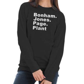 Bonham Jones Page Plant Authentic Members T-Shirt 2016 Women Long Sleeve Tshirt | Favorety DE