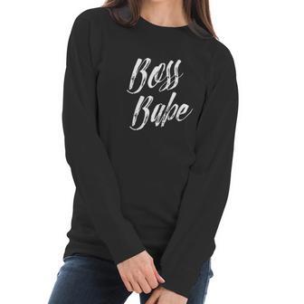 Boss Babe Female Boss Boss Day Gift For Women Women Long Sleeve Tshirt | Favorety