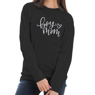 Boy Mom Mama Life Funny Graphic Women Long Sleeve Tshirt | Favorety