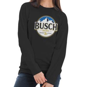 Busch Beer Logo T Shirt Women Long Sleeve Tshirt | Favorety DE