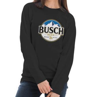 Busch Beer Logo Tee Women Long Sleeve Tshirt | Favorety