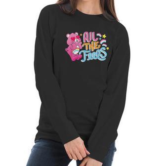 Care Bears Cheer Bear Hearts And Rainbows Women Long Sleeve Tshirt | Favorety AU