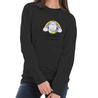 Cat Unicorn Meowgical Caticorn Rainbow Women Long Sleeve Tshirt | Favorety DE