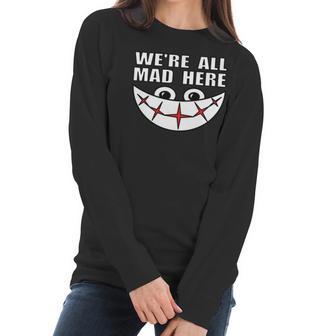 Chesire Catmen Women Kids Alice In Wonderland Women Long Sleeve Tshirt | Favorety