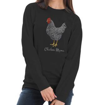 Chicken Mama Plymouth Rock Hen Women Long Sleeve Tshirt | Favorety CA