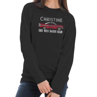 Christine Classic Car Model Lover Automotive Themed Gift Women Long Sleeve Tshirt | Favorety CA