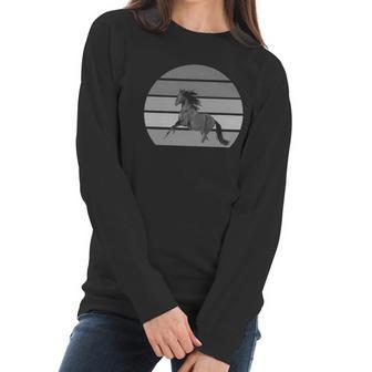 Classic Fine Horse Logo Women Long Sleeve Tshirt | Favorety UK