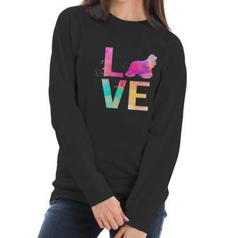 Colorful Cocker Spaniel Dog Mom Women Long Sleeve Tshirt | Favorety AU