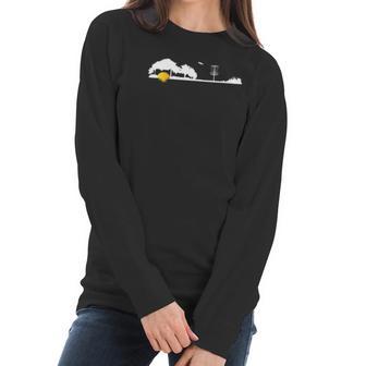 Cool Unique Disc Golf Lover Gift Frisbee Golfer Guitar Tree Women Long Sleeve Tshirt | Favorety