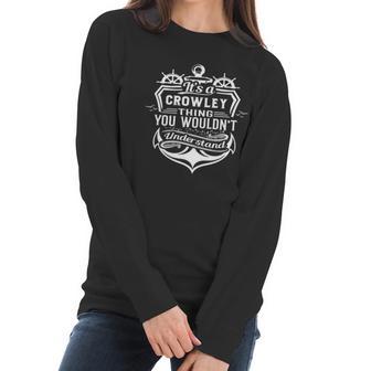 Crowley Thing T Shirt Women Long Sleeve Tshirt | Favorety