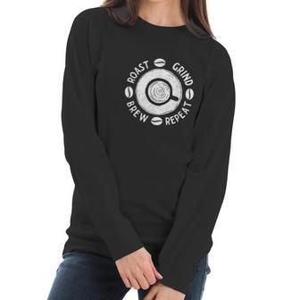 Cup Of Coffee Lovers Roasters Barista Women Long Sleeve Tshirt | Favorety AU