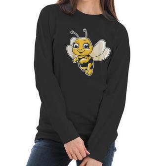 Cute Honey Bee Lover Illustration Gift Beekeeping Love Gifts Women Long Sleeve Tshirt | Favorety DE