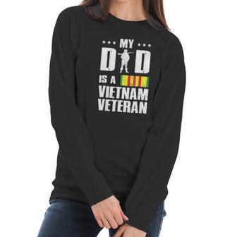 My Dad Is A Vietnam Veteran Men Women T-Shirt Graphic Print Casual Unisex Tee Women Long Sleeve Tshirt | Favorety