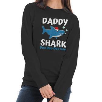 Daddy Shark Christmas Women Long Sleeve Tshirt | Favorety UK