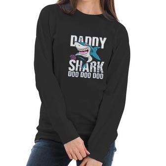 Daddy Shark Doo Best Christmas Gifts For Dad Women Long Sleeve Tshirt | Favorety CA