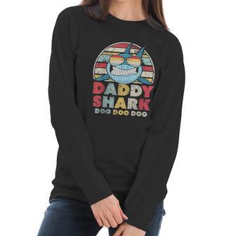 Daddy Shark Gift For Dad Best Christmas Gifts For Dad Women Long Sleeve Tshirt | Favorety CA