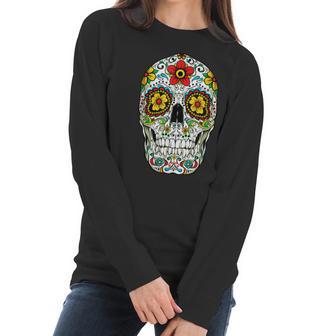 Day Of The Dead Sugar Skull Funny Cinco De Mayo Men Women Men Women T-Shirt Graphic Print Casual Unisex Tee Women Long Sleeve Tshirt | Favorety UK