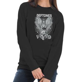 Deftones Owl And Skull Women Long Sleeve Tshirt | Favorety AU