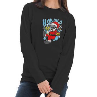 Diving Santa H2o H2o H2o Funny Christmas Dive Scuba Diver Women Long Sleeve Tshirt | Favorety CA