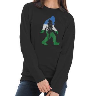 Doug Flag Bigfoot Sasquatch Retro Cascadia Design Men Women T-Shirt Graphic Print Casual Unisex Tee Women Long Sleeve Tshirt | Favorety AU