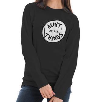 Dr Seuss Aunt Of All Things Emblem Color Option Women Long Sleeve Tshirt | Favorety CA