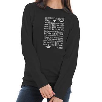 Duck Hunter Prayer Tshirt Women Long Sleeve Tshirt | Favorety UK