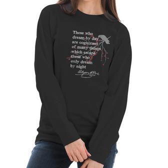 Edgar Allan Poe Writer Gift Poet English Teacher Women Long Sleeve Tshirt | Favorety DE