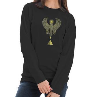 Egyptian Ancient Egypt God Golden Horus Women Long Sleeve Tshirt | Favorety UK