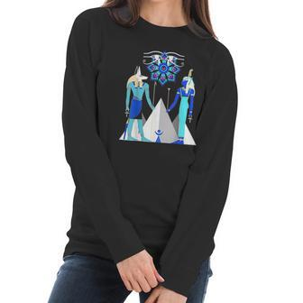 Egyptian God Anubis And Goddess Women Long Sleeve Tshirt | Favorety UK