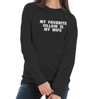 My Favorite Villain Is My Wife Hero Heroine Women Long Sleeve Tshirt | Favorety AU