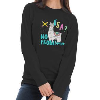 Fsa No Probllama Women Long Sleeve Tshirt | Favorety