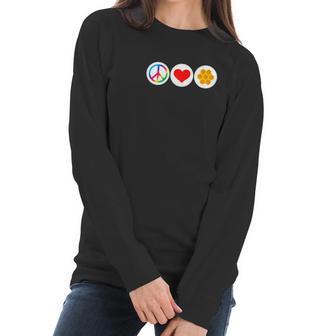 Funny Beekeeping Peace Love Honey Bee Women Long Sleeve Tshirt | Favorety DE