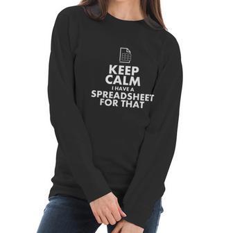 Funny Excel Spreadsheets Lover Gift Accountant Men Women Women Long Sleeve Tshirt | Favorety