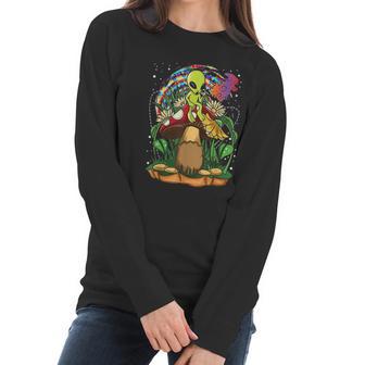 Funny Magic Mushroom Alien Trippy Shroom Lsd Gift Acid Trip Women Long Sleeve Tshirt | Favorety DE