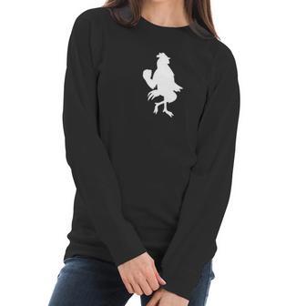 Funny Shoot Cringe Chicken Hype Dance Move Women Long Sleeve Tshirt | Favorety AU